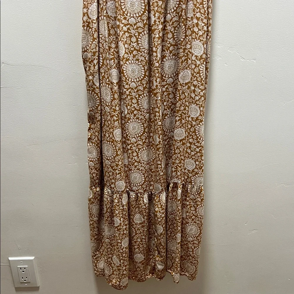 Old Navy Yellow Floral Maxi Dress Size S